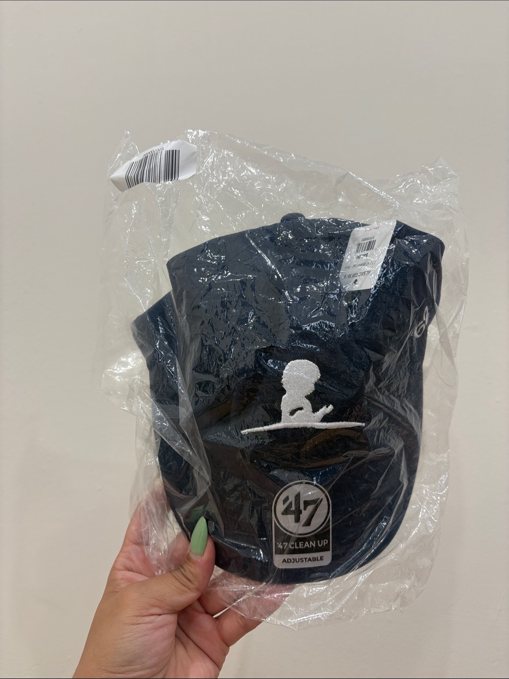Embroidered Saint Jude Navy Baseball Cap with White Logo - Picture 4 of 4